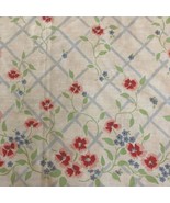 VTG JP Stevens Floral Twin FLAT Bed Sheet Craft Cutter Fabric Bedding Ma... - £16.48 GBP