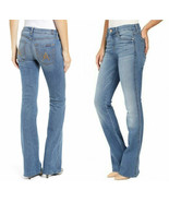 $159 ~7 For All Mankind Tailorless Boot Cut Jean Flare Light Laurel 29 / 34 - £78.46 GBP