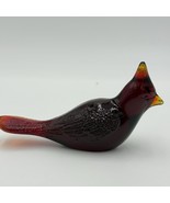 Vintage Fenton Ruby Red Art Glass Cardinal Bird Figurine Paperweight 1990’s - €34,93 EUR
