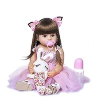 Reborn Baby Doll 22Inch/55Cm Realistic Full Reborn Doll Silicone Reborn Toddler - £63.84 GBP