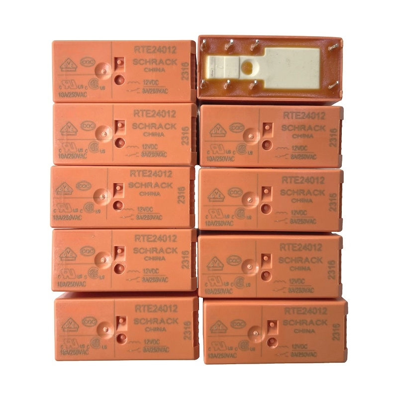 10PCS Relay RTE24012 RT424012 for SCHRACK 8pins 12V 8A Connectivity - $19.17