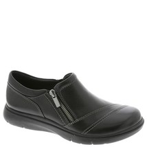 Clarks Women&#39;s Certina Pure Slip On Loafer, Black Leather, Size 8 Extra ... - $89.09