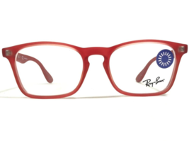 Ray-Ban RB1553 3669 Kids Eyeglasses Frames Matte Red Square Full Rim 46-16-130 - £14.54 GBP