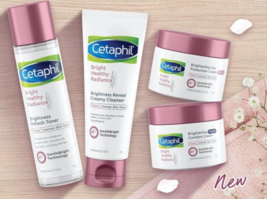 Set Cetaphil Bright Healthy Radiance Skincare Cleanser Toner Day &amp; Night... - £74.62 GBP