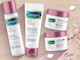 Set Cetaphil Bright Healthy Radiance Skincare Cleanser Toner Day &amp; Night Cream - £74.98 GBP