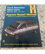 Haynes Repair Manual #36004 Ford Aerostar Mini-Vans 1986 Thru 1997  - $20.71 CAD