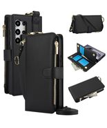 Generic Case for Samsung Galaxy S25 FE (Color: Black) Leather Crossbody ... - $156.94 CAD