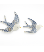Handmade Portuguese Ceramic Swallow Wall Art – Indoor/Outdoor Tile Bird ... - $379.75 MXN+