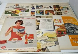 Food Van Camp&#39;s Grape-Nuts Campbell&#39;s Set of 8 Mid Century Full Page Cut... - £11.32 GBP