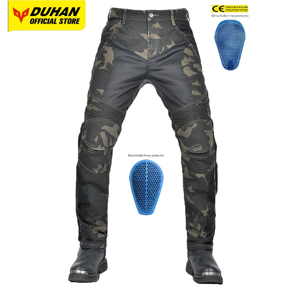 VOLERO Retro Motocross Pants Multi Pocket Camouflage Motorcycle Pants Windproof - £77.13 GBP+