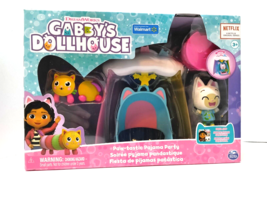 Gabby&#39;s Dollhouse &quot;PAW-TASTIC Pajama Party&quot; Pandy Paws &amp; Pillow Cat Figures New! - £11.72 GBP