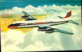 Braniff International Airways Airlines -1958 Douglas DC-7C Vintage Postcard BK63 - £4.67 GBP