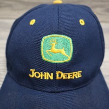 John Deere Hat Mens One Size Fits All Navy Blue Farm Western Country 100... - $18.69