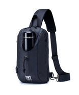 BULLCAPTAIN Waterproof Oxford Cloth Men&#39;s Crossbody Bag Sling Chest Bag ... - $735.93 MXN