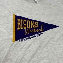 Lipscomb University Bisons T-Shirt Heather Grey Short Sleeve Graphic Pri... - £12.66 GBP