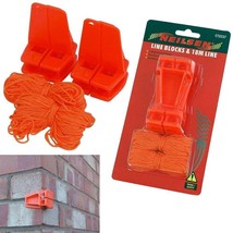 2x Brickies Line Blocks + 18M Line | 2 Plastic L Shaped Corner Blocks Brick - $11.01 CAD