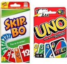  Bjdesign Skip Bo Card Game Bundled With Uno - $32.14