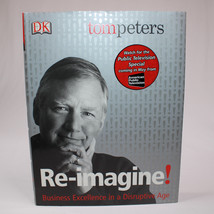 Signed Dk Book Re-Imagine Reimagine! By Tom Peters Hardback Book With Dj Vg Copy - £73.10 GBP