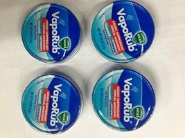 4 Pack Vicks Vaporub Cough Suppressant Analgesic Ointment , 0.45 Oz Each - £10.15 GBP