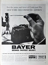Bayer Aspirin Brings Fastest Relief Medicine Relief-1961 Vintage Print Ad - $178.40 MXN