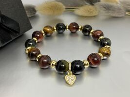 Author's Work New Women's Bracelet,Natural Stone,Falcon Tiger Bull - Eye... - $123.00