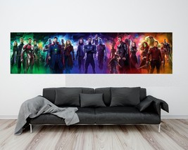 Avengers Infinity War Movie Poster 16x40&quot; 24x60&quot; 32x80&quot; Marvel Art Banne... - $15.90+