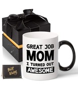 GREAT JOB MOM Coffee Mug.Christmas Gifts for Mom Gifts from Daughter, (1... - £14.45 GBP