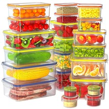 44 Pcs Food Storage Containers With Lids Airtight, Bpa Free Plastic Meal Prep Co - £52.32 GBP