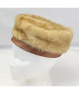 Deborah Exclusive Mink and Satin Pillbox Hat 1950s Small Women Mid Century - £58.54 GBP