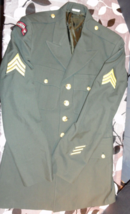 Derossi &amp; Son Serge AG-489 Class A Dress Green Army Uniform Jacket Coat 39L - £45.31 GBP