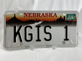 KGIS 1 Vintage Vanity License Plate Nebraska Personalized Auto Man-Cave ... - £33.43 GBP