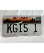 KGIS 1 Vintage Vanity License Plate Nebraska Personalized Auto Man-Cave ... - $806.54 MXN