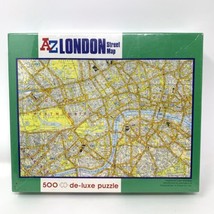 AZ London Street Map Jigsaw Puzzle 500 Pc Cartogram 20 x 13 In Assembled - £19.74 GBP