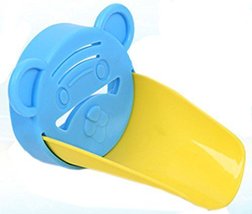 Colorful Water Faucet Extender Extending Faucet Hand Tiger Shape Blue&Yellow
