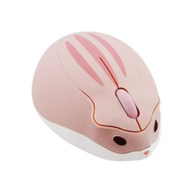 2.4Ghz Wireless Mouse Cute Hamster Shape Less Noice Portable Mobile Optical 1200 - £23.49 GBP