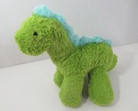 Manhattan Toy Co. plush green blue dinosaur beanbag feet 2016 - $5.93