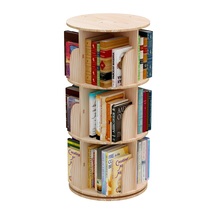 360° Rotating Stackable Shelves Bookshelf Organizer (Wood) - £94.36 GBP+