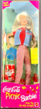 New 1997 Mattel Coca Cola Picnic Barbie Doll Collector Special Edition 19626 NIB - £27.55 GBP