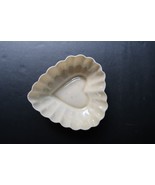 Vtg Belleek Green Mark Porcelain Piece Heart Tray 1946-1955 4th Mark 5.5&quot; - $24.99