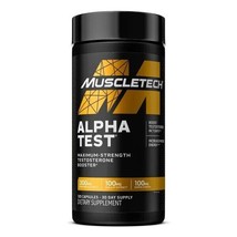(2) MuscleTech Alpha Test Maximum Strength Testosterone Booster 120 Capsules - $29.65