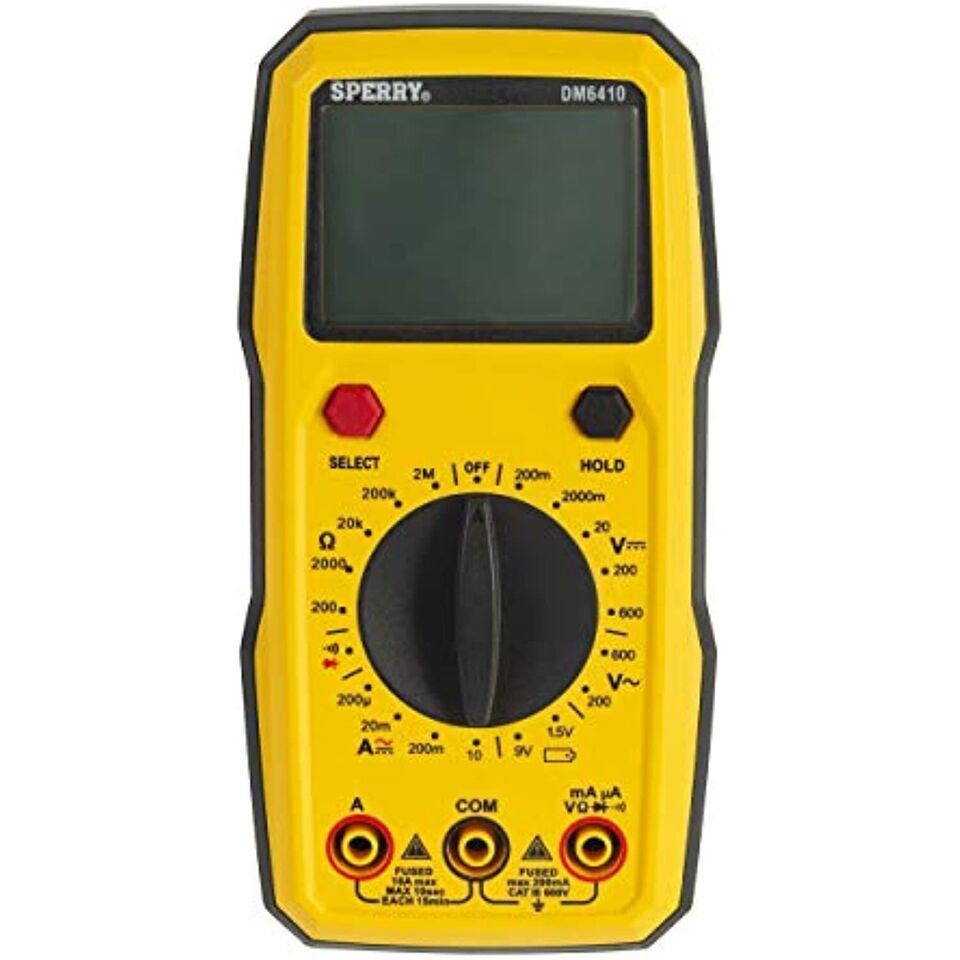 Sperry Instruments DM6410 8 Function Digital Multimeter, 600V AC / 1000V... - $65.18