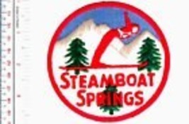 Vintage Skiing Steamboat Springs Ski Resort Colorado Promo Patch - £7.85 GBP