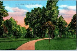 Mc Collough Park Muncie Indiana Postcard - £4.08 GBP