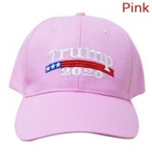 Trump 2020 Womens Embroidered Pink Baseball Cap Soft Cotton Blend Hat New! - £7.97 GBP
