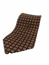 Burberrys 100% Silk Tie Men’s One Size Red Paisley Square Design Tie Nec... - $12.47