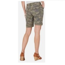 Style &amp; Co Womens 10 Camouflage Print Bermuda Two Button Denim Shorts NW... - $19.59