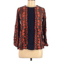 Matilda Jane Women S Floret Pintuck Lace Long Sleeve Floral 60s Boho Blue Orange - £13.62 GBP