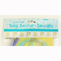 Baby Banner Jointed Plastic Features Rattles and Bibs 12 Feet Long  8&quot; T... - £2.65 GBP