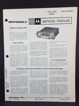 Motorola 1958-63 Volkswagen Auto Radio Service Manual Model VWA63 - £5.44 GBP