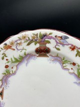 Aynsley side plates x3. White bone china, vases, branches, birds,VTG  19... - $31.77